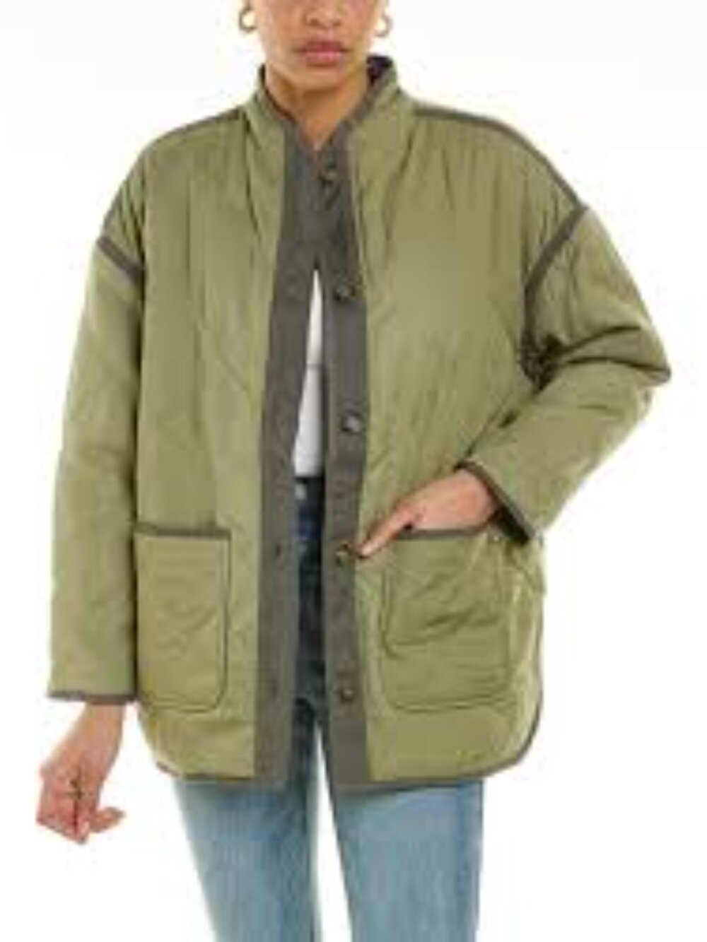 Blank NYC Reversible Diamond Quilted Jacket Size Small